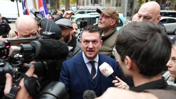 Tommy Robinson refused to give phone pin to police as he drove his Bentley to Benidorm, court hears
