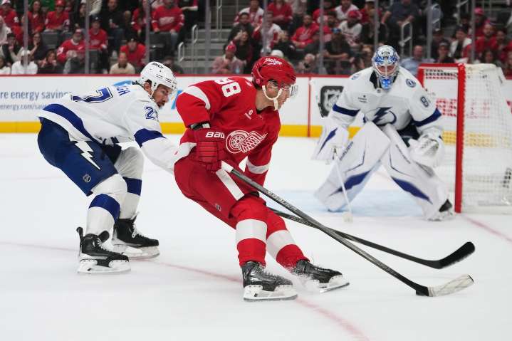 Red Wings’ lineup, lines in flux due to key injuries