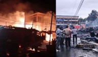 Massive Fire Guts 18 Shops in Rangat Bazar; Administration Assures Immediate Relief Measures