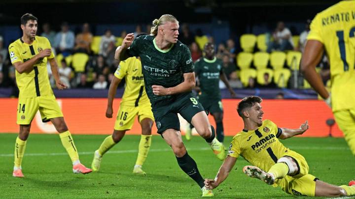 El Villarreal claudica ante la letalidad de Haaland