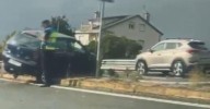 Tarde de accidentes en la provincia de Ourense: furgonetas volcadas, coches en la mediana y heridos