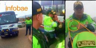 Policía rompe espejo de transportista y lo agrede por acatar el paro de transportistas: “me denuncian, no tengo miedo”
