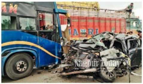3 Jabalpur businessmen killed in horrific three-vehicle crash near Ramtek