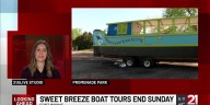 Sweet Breeze Canal Boat tour season ending Sunday
