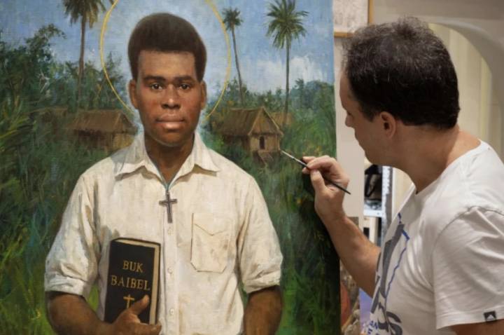 How to convey the serenity of a martyr? The challenge of painting Peter To Rot’s portrait