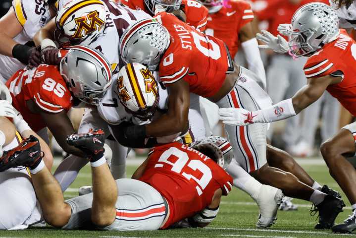 The Latest: Penn State and Texas should fall in the AP Top 25. Which teams will take their spots?