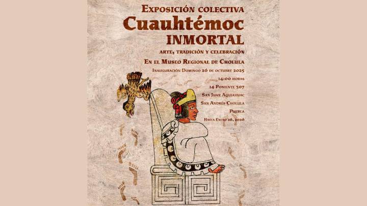 El vuelo de Cuauhtémoc se posará en el Museo Regional de Cholula en muestra colectiva