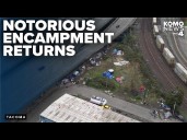 Business owners raise alarm over safety, crime at re-established Tacoma homeless camp
