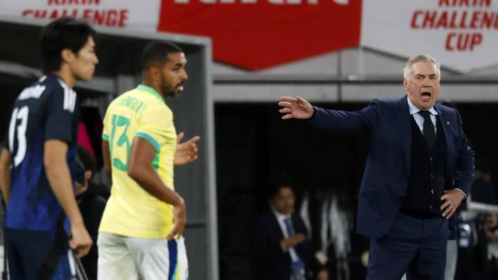 Lluvia de críticas a Ancelotti desde Brasil tras la derrota ante Japón: "No jugamos, simplemente asistimos"