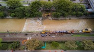 ¡A prender velita para que no llueva! Metro de Medellín acelera trabajos para superar contingencia en la vía férrea