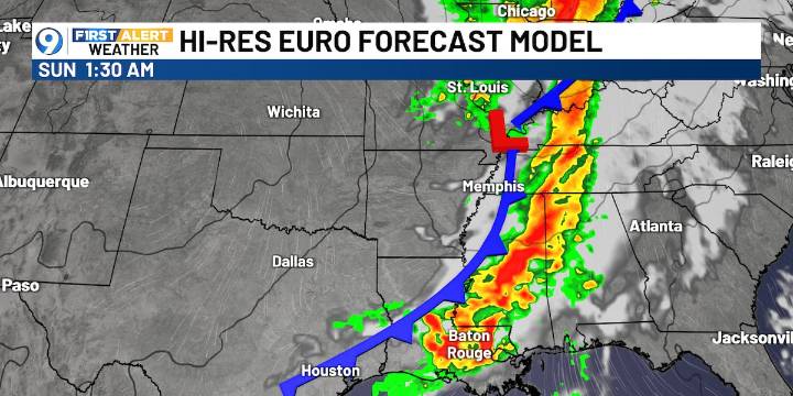 Tracking cold front this weekend