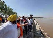 Union Minister Nimuben Bambhaniya visits flood-hit villages in Ludhiana