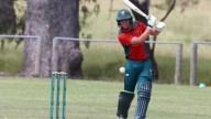 Tom Dwyer, nephew of Ricky Ponting, was caught a shot short of a century for Tasmania