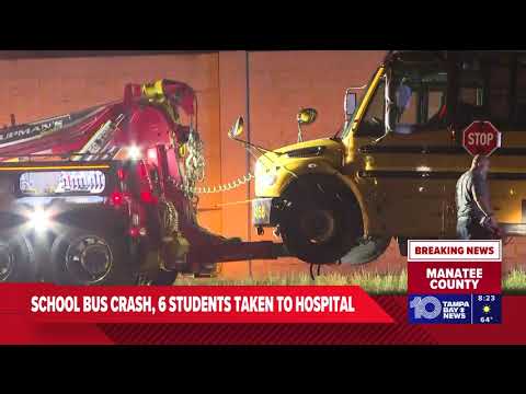 6 St. Lucie County students injured following bus crash in Manatee County