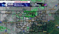 Glorious Day! Remnants of "Raymond" now moving out.