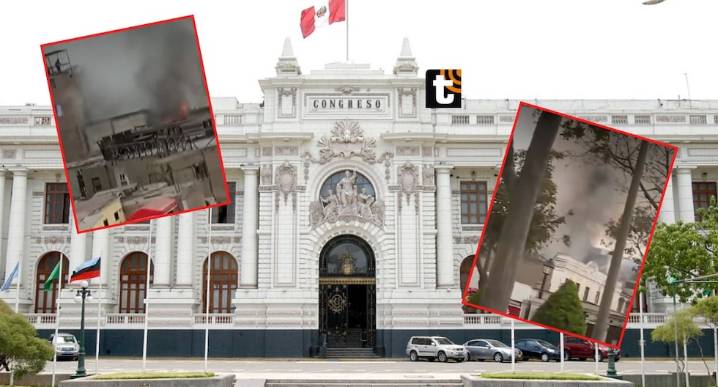 Pánico en el Centro de Lima: Feroz incendio arrasa con inmueble a pocos metros del Congreso de la República El siniestro se produjo esta mañana, cuando un inmueble empezó a arder en llamas justo al fr