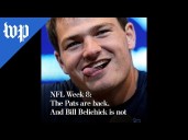 NFL Week 8: The Pats are back. And Bill Belichick is not