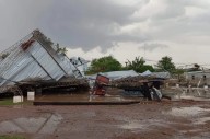 VIDEO | Temporal en Los Juríes: el viento voló el techo del Polideportivo Municipal y causó destrozos