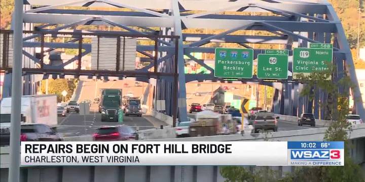 Repairs begin on Fort Hill Bridge in Charleston