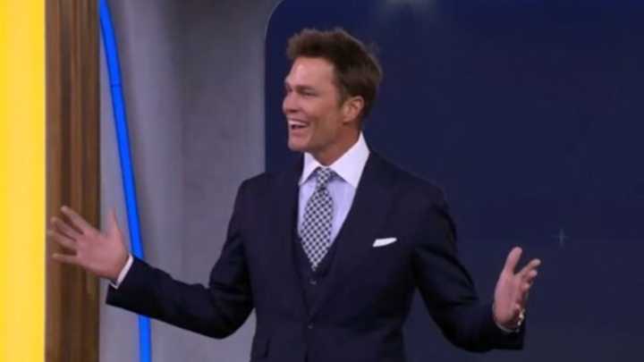 Tom Brady left embarrassed by Fox NFL Sunday stars as blushing quarterback makes shock in