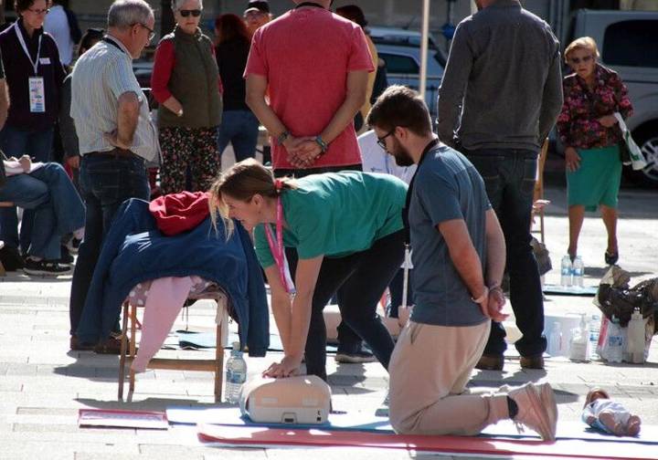Cerca de 200 personas aprenden Reanimación Cardiopulmonar en San Marcos