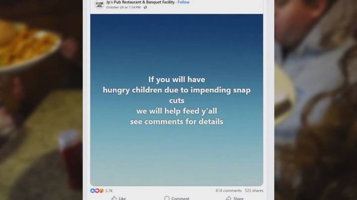 Local restaurant feeding families amid SNAP cuts