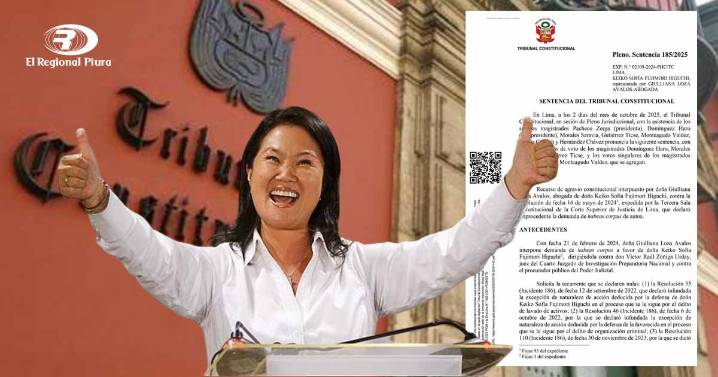 Tribunal Constitucional ordena archivar el caso Cócteles a favor de Keiko Fujimori