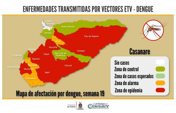 Ante aumento de cifras se intensifica la lucha contra el dengue en Casanare