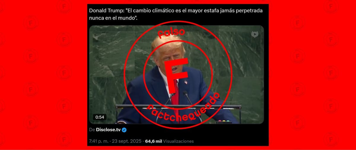 Las desinformaciones sobre el cambio climático y las energías renovables difundidas por Donald Trump en la ONU