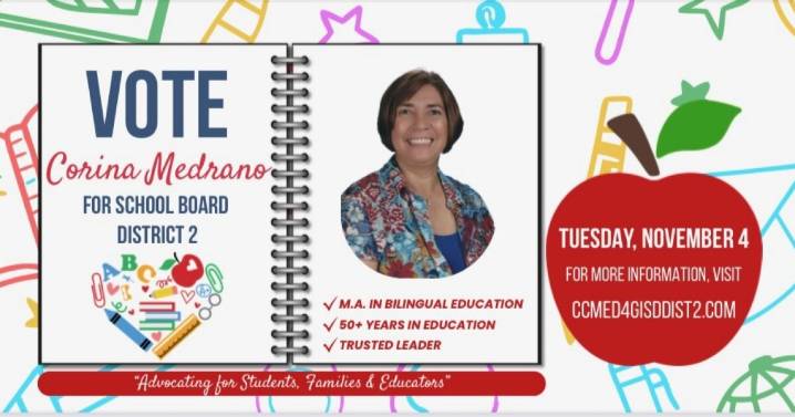 Corina Medrano discusses her campaign for Gadsden ISD 2 school board member
