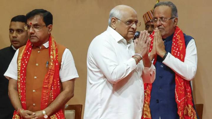 Four years on, Gujarat sees another political clean slate; new ministers sworn