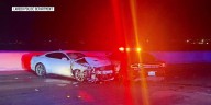 Man arrested after crashing into patrol car in front of police