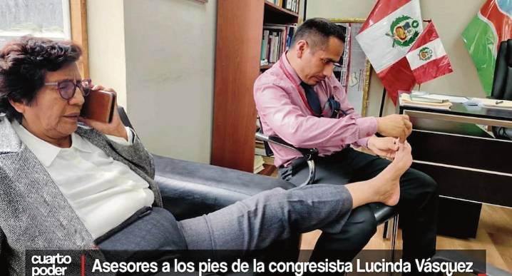 Lucinda Vásquez: Condena general contra congresista por utilizar a asesor para cortarle las uñas de los pies