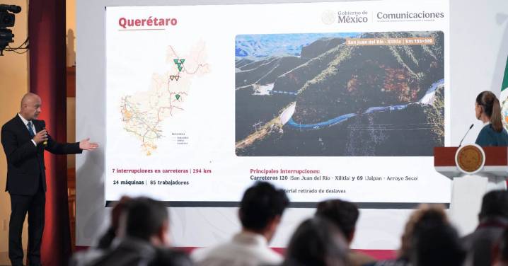 Atiende SICT afectaciones en carreteras federales tras lluvias