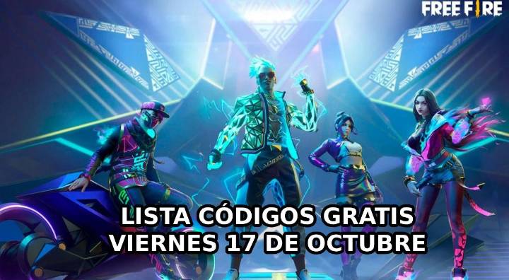 Códigos de Free Fire para conseguir skins, armas y diamantes GRATIS del viernes 17 de octubre