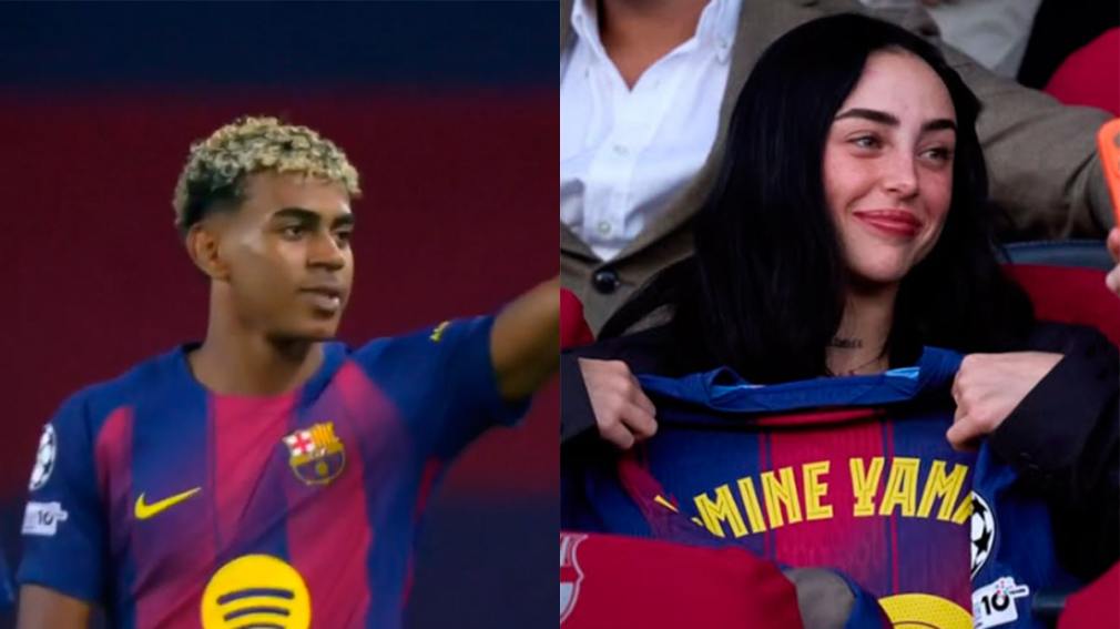 Lamine Yamal le dedicó un gol a Nicki Nicole en la Champions League y enloqueció las redes