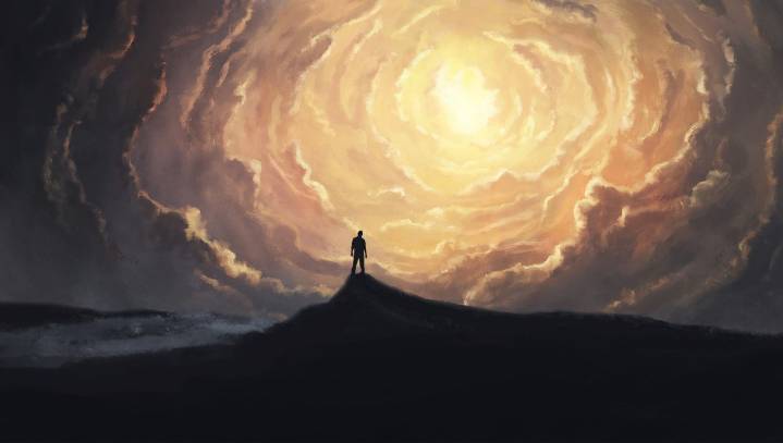 Man Standing Before God Explains How Much Worse The Other Political Party Was