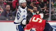 NHL suspends Sabourin 4 games, Lightning teammate Moser for 2 after chaotic pre