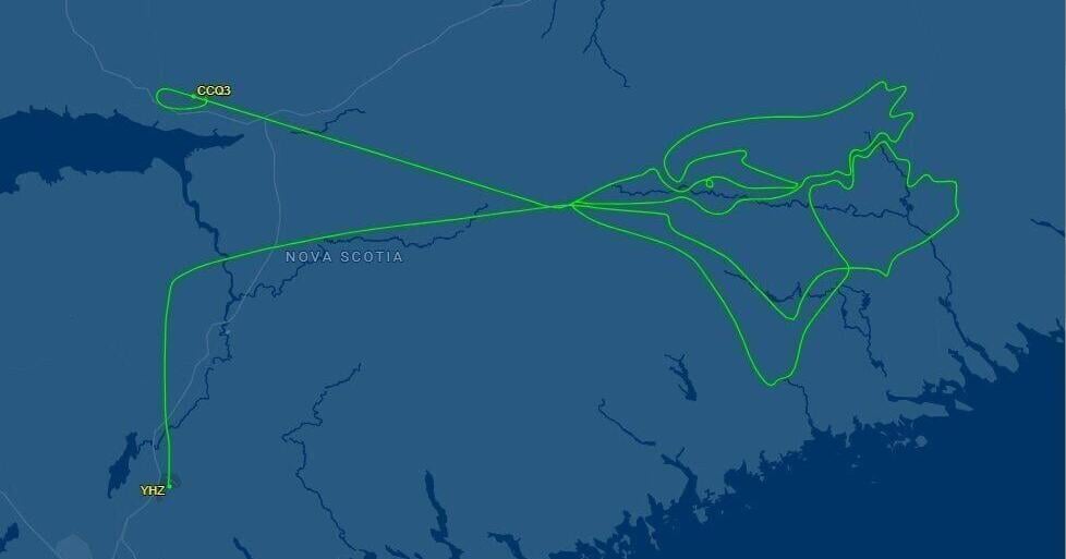 Halifax pilot draws Blue Jays logo in sky