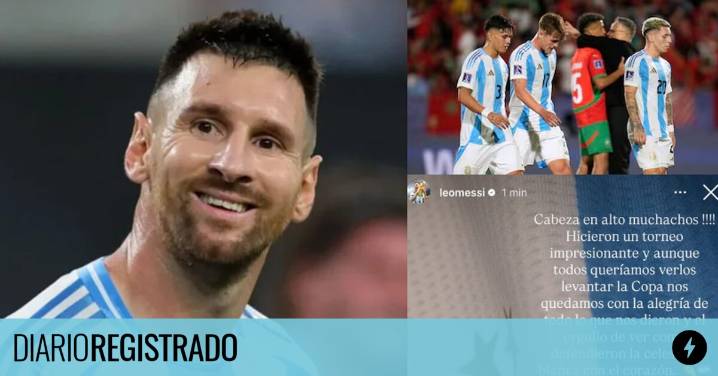 El hermoso mensaje de Messi para los pibes del Sub 20 tras perder la final del Mundial