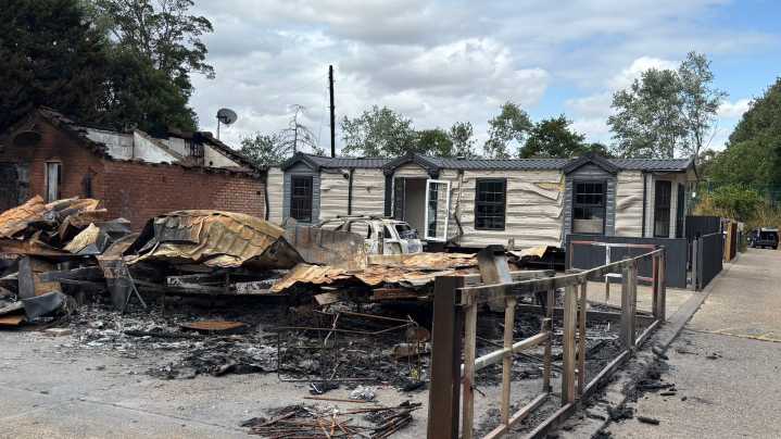 Fires ripping through Traveller sites leaves families stuck in hotels