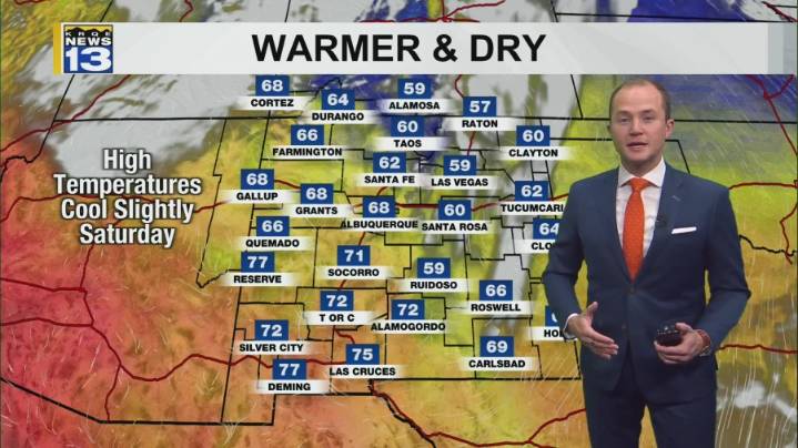 Staying quiet, dry, and mild across New Mexico