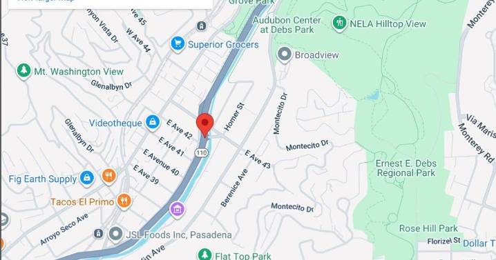 Chase ends with driver struck by vehicle on freeway near Montecito Heights