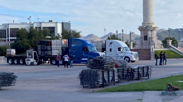 Llega escenario para presentación de Alejandro Sanz en el Ficuu