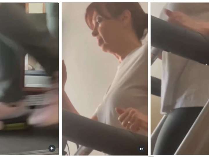 Máximo Kirchner filmó a Cristina presa sobre la cinta andadora y ella le habló como a Parrilli: "¿Qué no ves? Caminando"