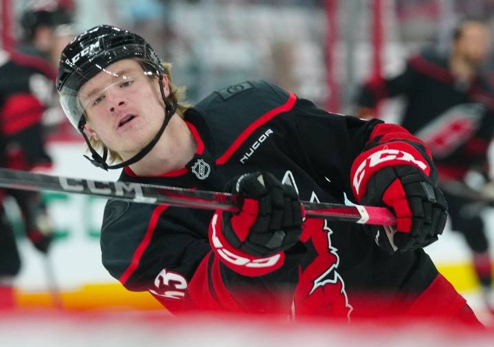 Deadspin | Canes' Jackson Blake fined for slashing Ducks' Jacob Trouba
