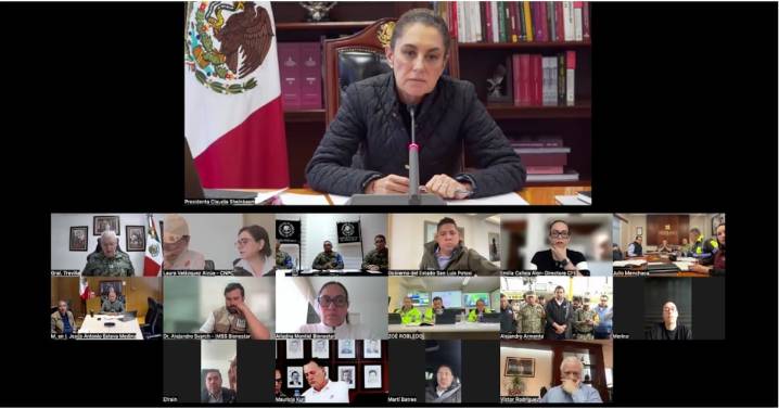 Sheinbaum revisa con gobernadores afectaciones por lluvias