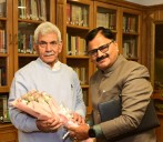 Minister Javed Rana calls on LG Manoj Sinha