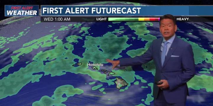 First Alert Forecast: Showers, slight chance of thunderstorms on the way