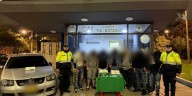 Policía frustró hurto a una vivienda en Suba, delincuentes utilizaban escalera humana